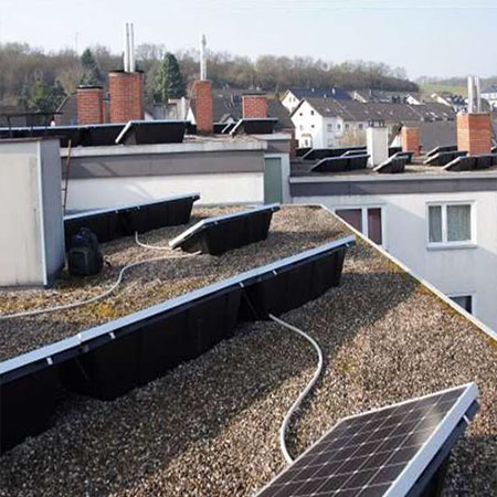 Foto Solaranlagen auf Flachdächern