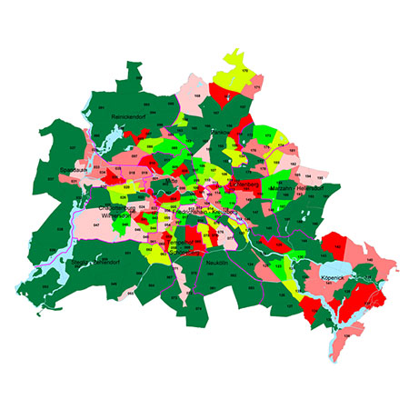 Karte Solaranlagenkataster Berlin